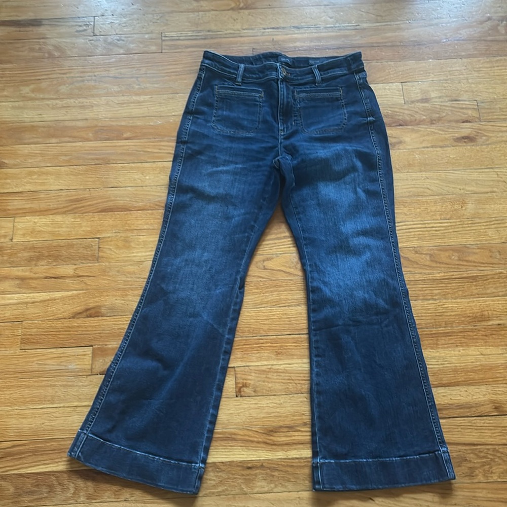 J. Jill Dark Wash Wide Leg Jeans